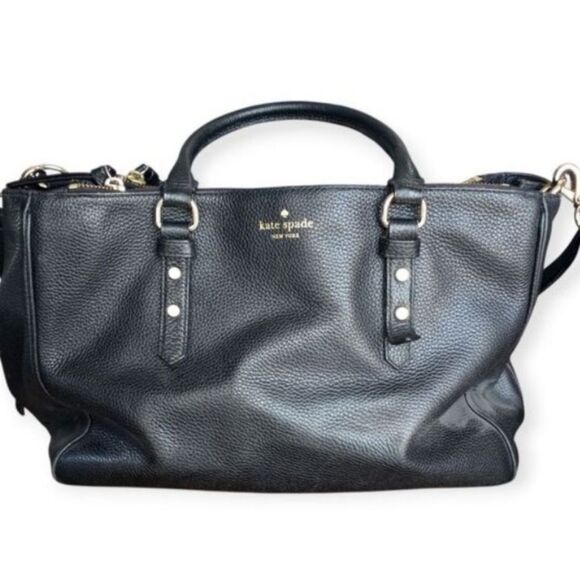 Kate Spade Leighann Mulberry Street Womens PEBBLE Leather Satchel Bag EUC. - Picture 2 of 11